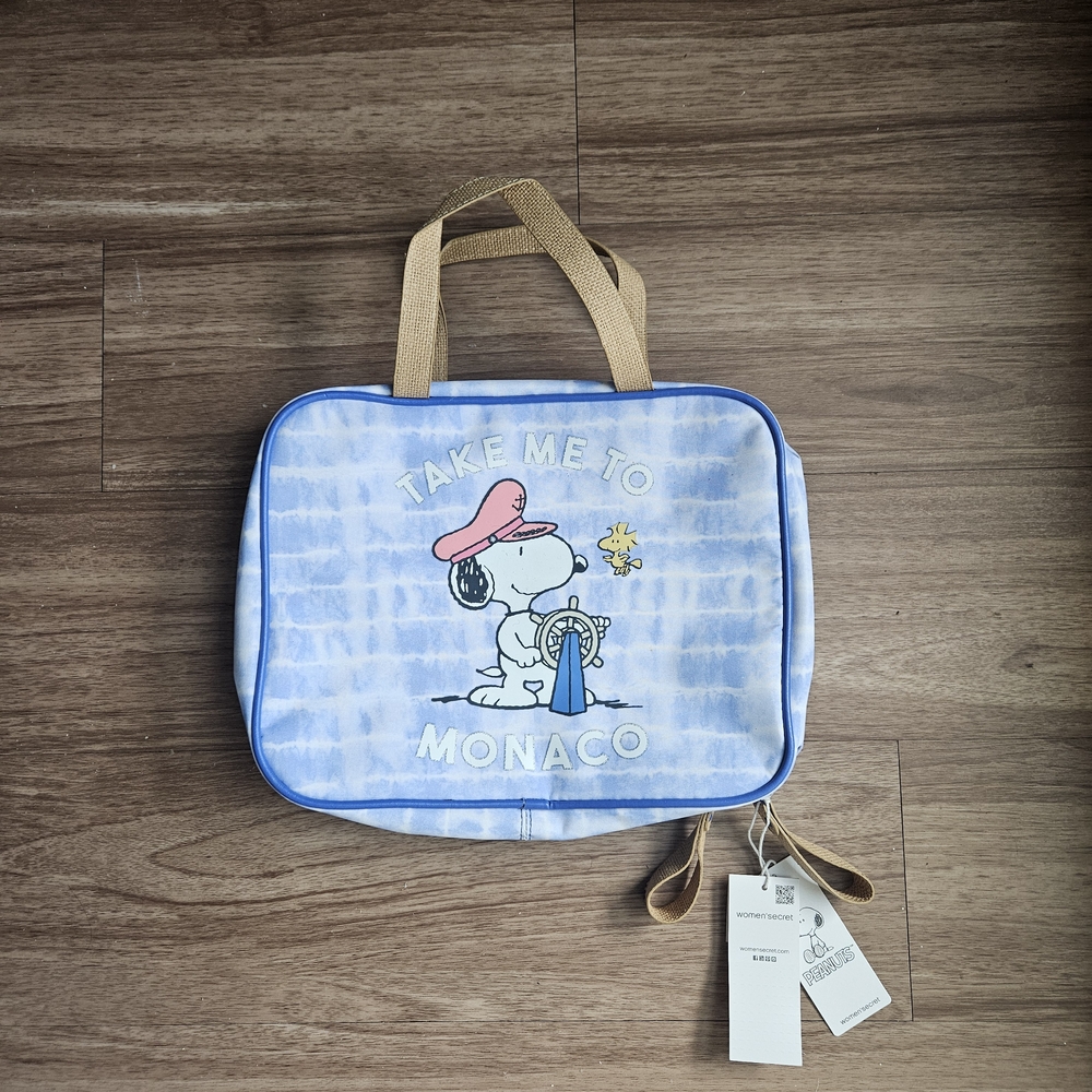 Blue Snoopy Tote Bag
